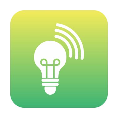 Akıllı ampul ikonu vektör illüstrasyonu 