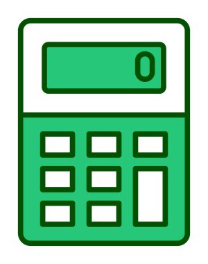 hesap makinesi düz vektör çizimi  