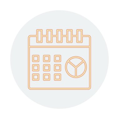 Barış Günü takvim sayfası simgesi, vektör illüstrasyonu