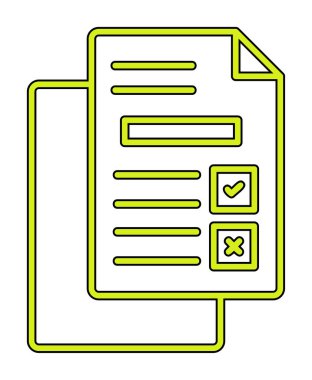 belgelerin vektör çizimi simgesi  