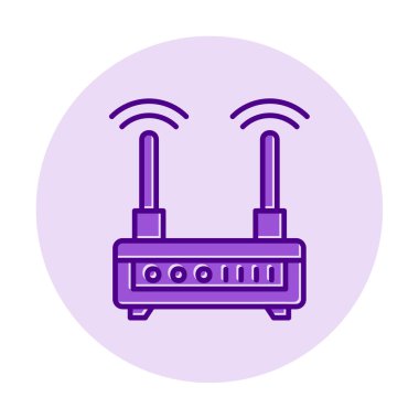  Wi-fi yönlendirici vektör illüstrasyonu