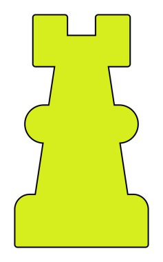 Satranç kalesi için vektör simgesi