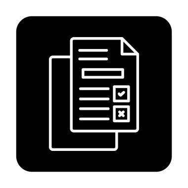 belgelerin vektör çizimi simgesi  