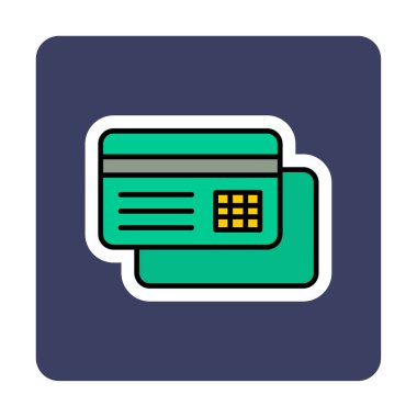 Basit kredi kartı resimleme tasarımı