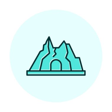 Simge dağındaki baston, vektör 