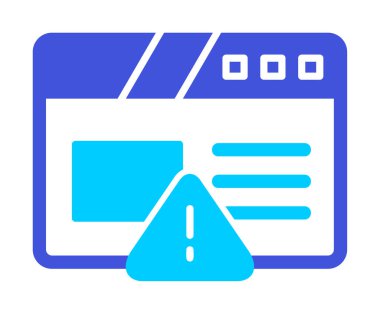 Basit web sayfası simgesi, vektör illüstrasyonu