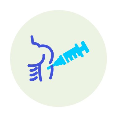 Aşılama web simgesi, vektör illüstrasyonu