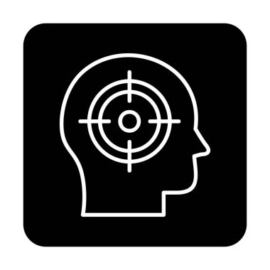 hedef simge, vektör illüstrasyonu basit tasarım