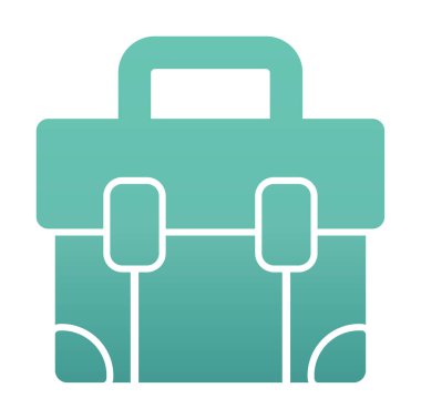 Çanta. Web simgesi basit illüstrasyon