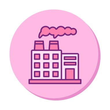 Factory icon, vector illustration simple design