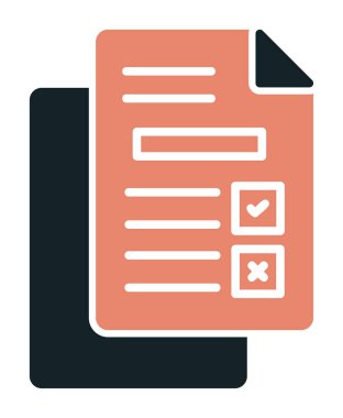 belgelerin vektör çizimi simgesi  