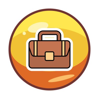 Çanta. Web simgesi basit illüstrasyon