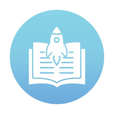 Bilim Kurgu kitabı vektör simgesi                       