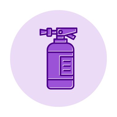 Yangın söndürücüsü. Web simgesi vektörü