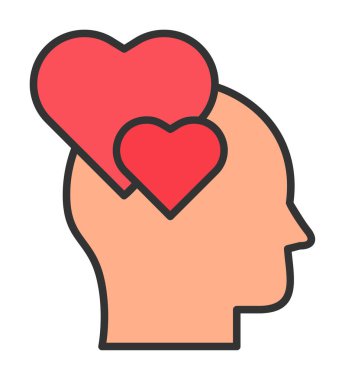 Aşık kişi ikon vektör illüstrasyonuName