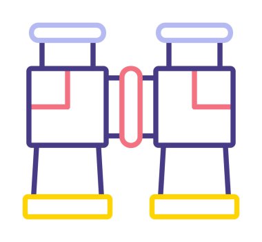 binoküler ikon vektör çizimi