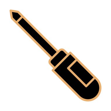 tornavida aracı izole edilmiş simge vektör çizimi