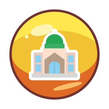 Cami bina simgesini, vektör çizim  