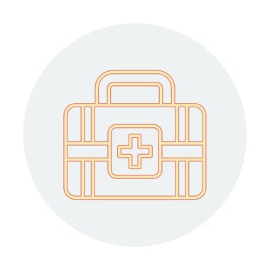 İlk yardım kiti vektör illüstrasyonu