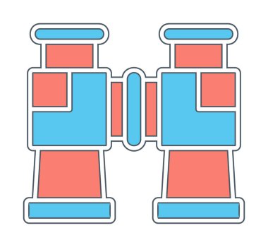 binoküler ikon vektör çizimi