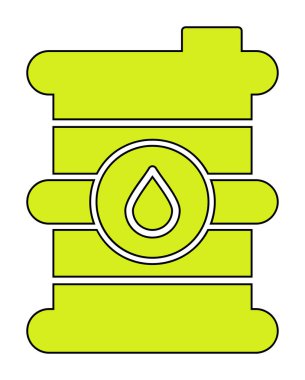 Petrol varil web simgesi, vektör çizim