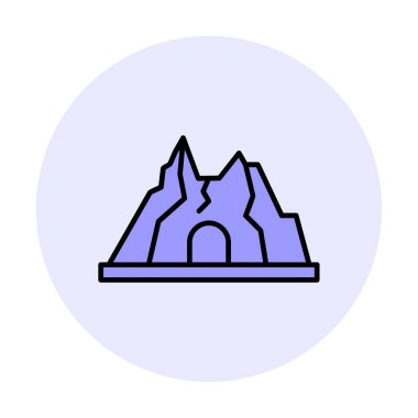 Simge dağındaki baston, vektör 