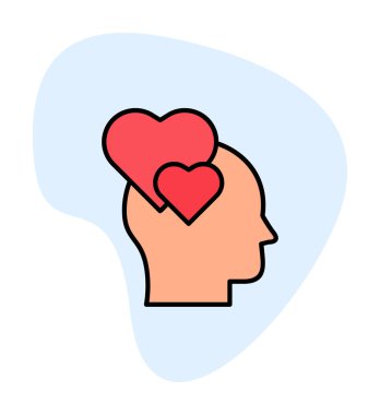 Aşık kişi ikon vektör illüstrasyonuName