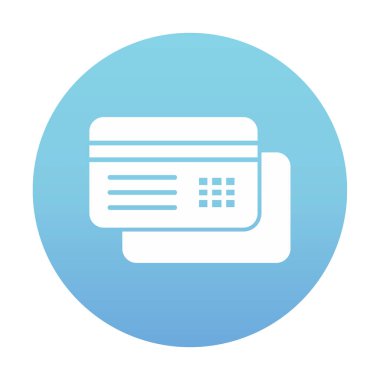 Basit kredi kartı resimleme tasarımı