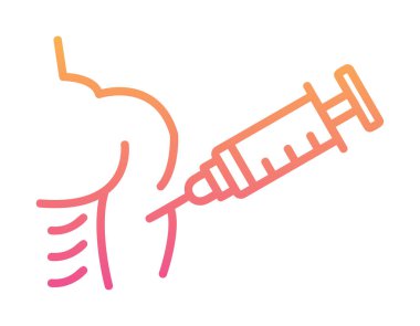 Aşılama web simgesi, vektör illüstrasyonu