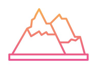 dağ ikonu vektör illüstrasyonu 