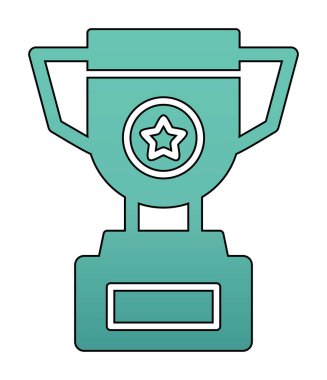 kupa simgesi, vektör çizimi