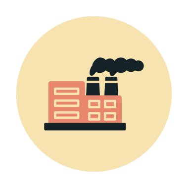 Nükleer santral ikon vektörü. İnce çizgi işareti. izole edilmiş sınır sembolü çizimi