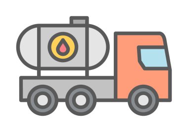 Petrol Tankı ikonu vektör çizimi