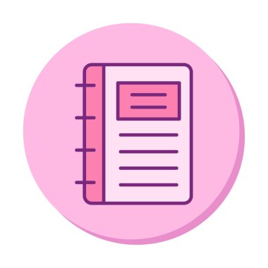 Not defteri web simge vektör çizim