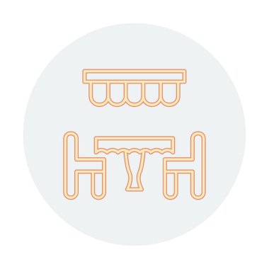 Restoran vektör illüstrasyonu, simge ögesi arkaplanı                                  