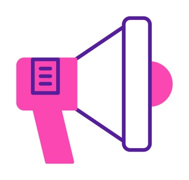 megafon simgesi vektörü web ve mobil tasarımınız için beyaz arkaplanda izole edilmiş, megafon logosu konsepti 