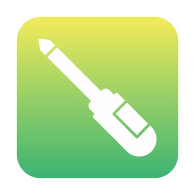 tornavida aracı izole edilmiş simge vektör çizimi