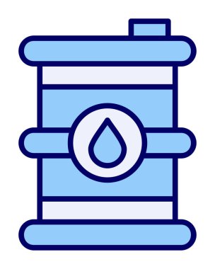 Petrol varil web simgesi, vektör çizim