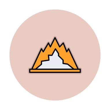 dağ ikonu vektör illüstrasyonu 