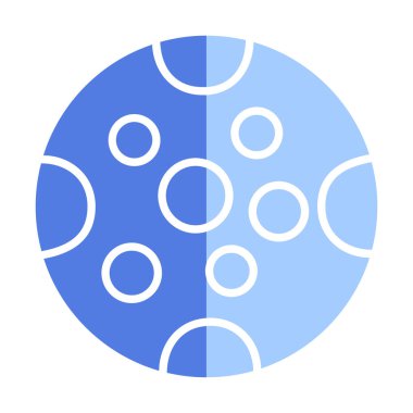 Dolunay düz ikonu. vektör illüstrasyonu 