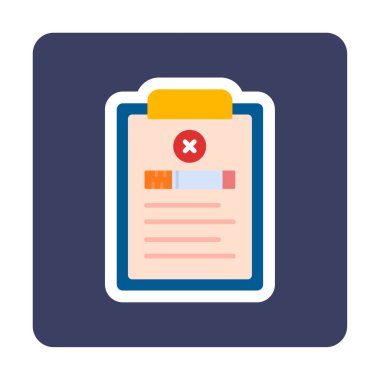 belge simgesi vektör illüstrasyonu