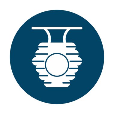 Arı kovanı simgesi vektör illüstrasyonu