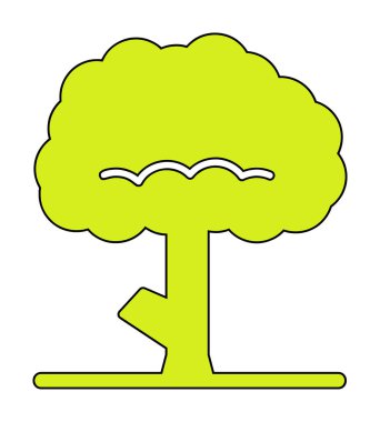 ağaç web simge vektör çizim