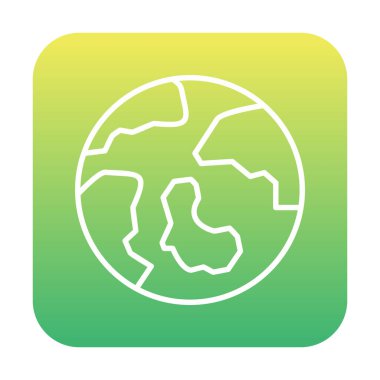 earth icon, vector illustration simple design
