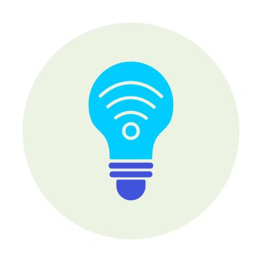 Ampul Ağı simgesi basit bir çizim. Akıllı Ampul                                                     