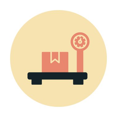 ölçekli düz simge, vektör illüstrasyonu 