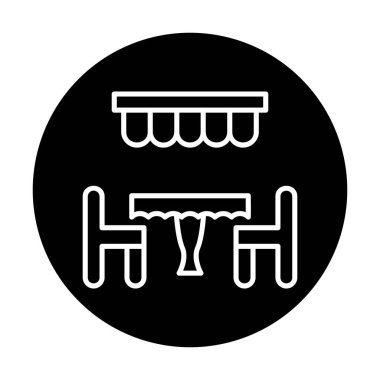 Restoran vektör illüstrasyonu, simge ögesi arkaplanı                                  