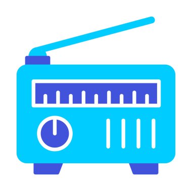 radyo simgesi web basit illüstrasyon