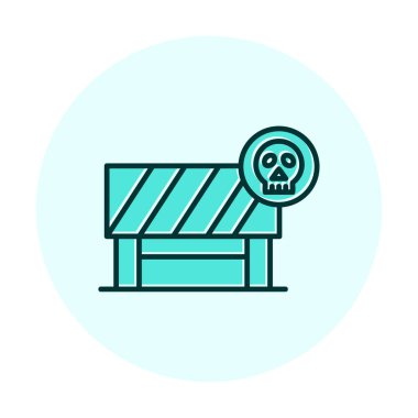 Tehlike Öndeki Yol İşareti, vektör çizimi