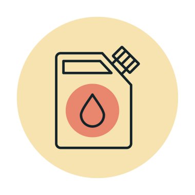  Yakıt Çubuğu simgesi, vektör illüstrasyonu   